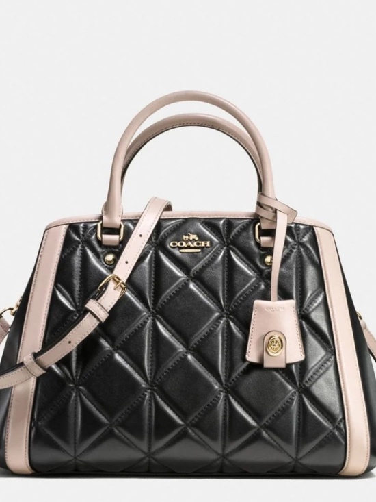 Coach Handbags - COACH SMALL MARGOT CARRYALL IN QUILTED COLORBLOCK LEATHER